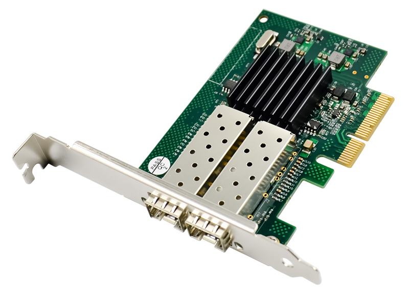POWERTECH κάρτα επέκτασης PCIe σε Dual SFP ST722, 1000Mbps, JL82576EB - POWERTECH 83174