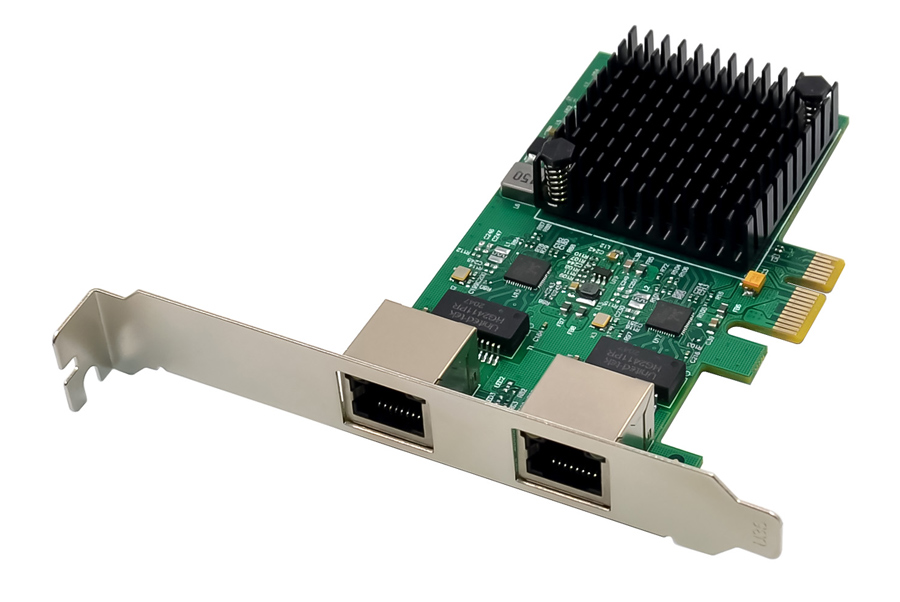 POWERTECH κάρτα επέκτασης PCIe σε 2x RJ45 2.5G ST7275, RTL8125B - POWERTECH 99249