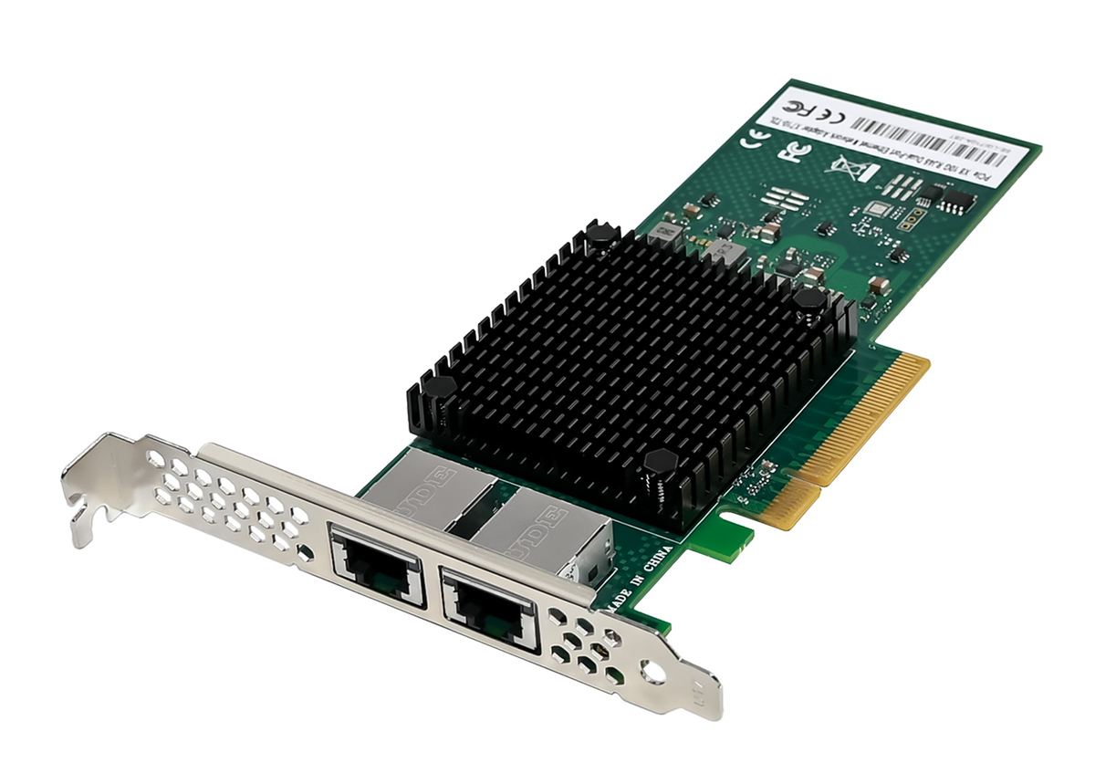 POWERTECH κάρτα επέκτασης PCIe σε 2x RJ45 ST7323, Intel X710-AT2, 10GbE - POWERTECH 112872
