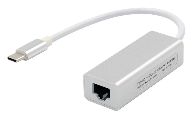 Αντάπτορας δικτύου ST735, USB-C, 1000Mbps Ethernet, ασημί - UNBRANDED 83180