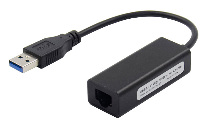 Αντάπτορας δικτύου ST735, USB, 1000Mbps Ethernet, μαύρος - UNBRANDED 83179