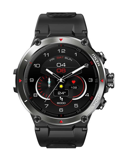 ZEBLAZE smartwatch Stratos 2, 1.3" AMOLED, GPS, heart rate, 5 ATM, μαύρο - ZEBLAZE 102356