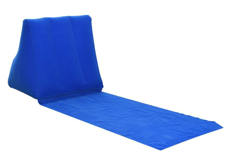 Αδιάβροχο χαλάκι παραλίας SUMM-0003 με φουσκωτό μαξιλάρι, μπλε - UNBRANDED 100552
