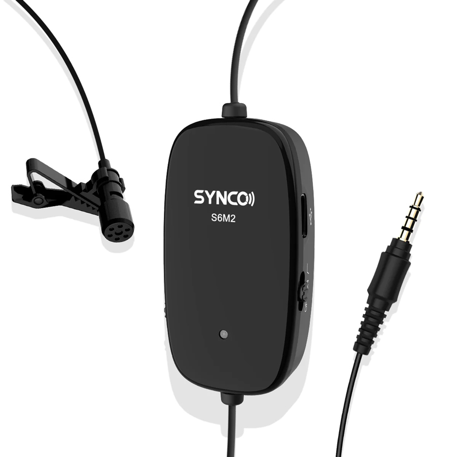 SYNCO μικρόφωνο Lav-S6M2, clip-on, omnidirectional, 3.5mm, 400mAh, μαύρο - SYNCO 107867