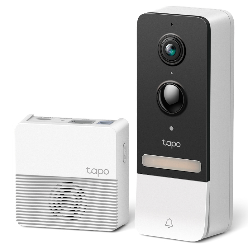 TP-LINK smart κουδούνι με κάμερα Tapo D230S1, Wi-Fi 2K, 6700mAh, Ver 1.0 - TP-LINK 111054