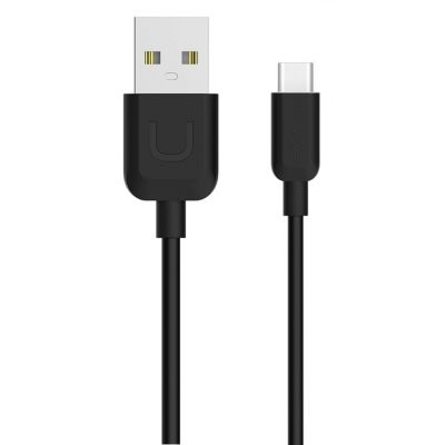 USAMS καλώδιο USB σε USB-C US-SJ099 U-Turn, 10.5W, 1m, μαύρο - USAMS 81436