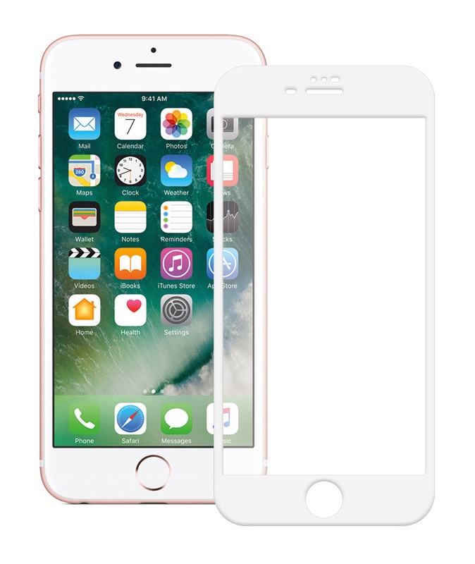 POWERTECH Tempered Glass 5D Full Glue για iPhone 8 Plus, λευκό - POWERTECH 70914