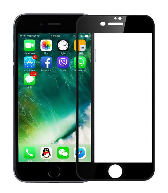POWERTECH Tempered Glass 5D Full Glue για iPhone 8 Plus, Black - POWERTECH 70915