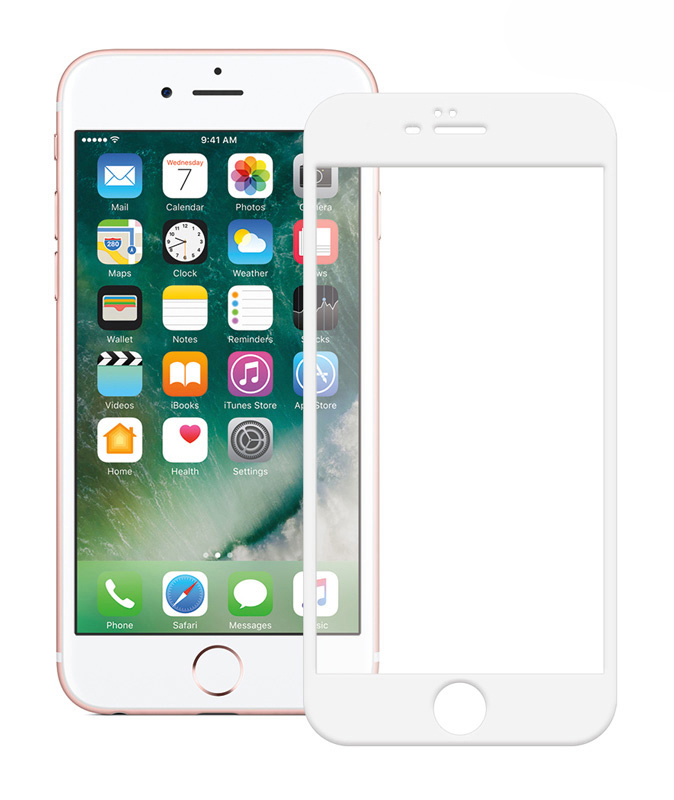 POWERTECH Tempered Glass 5D Full Glue για iPhone 6 Plus, White - POWERTECH 71405