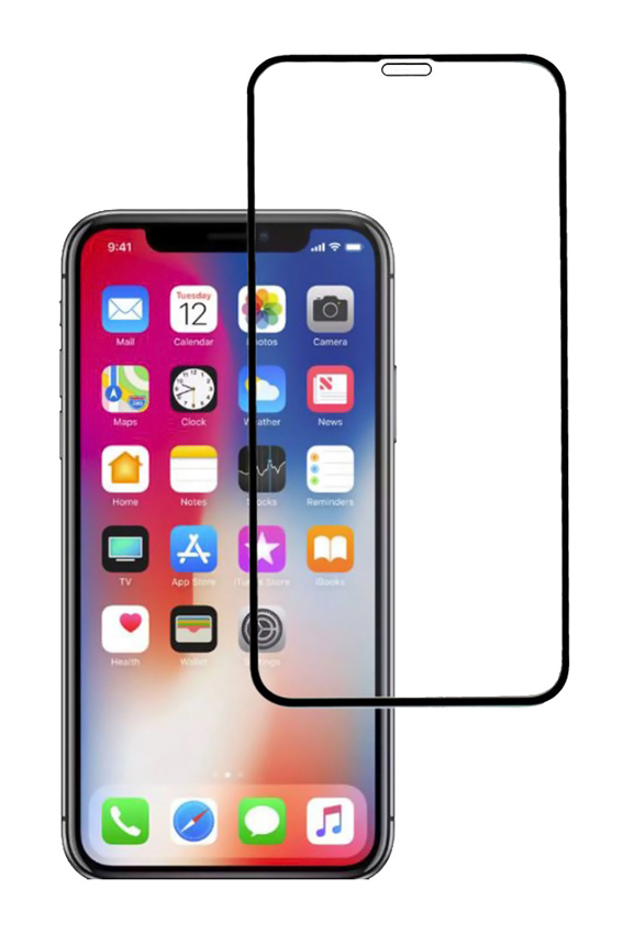 POWERTECH Tempered Glass 5D, Full Glue, iPhone 11 Pro Max, μαύρο - POWERTECH 74224