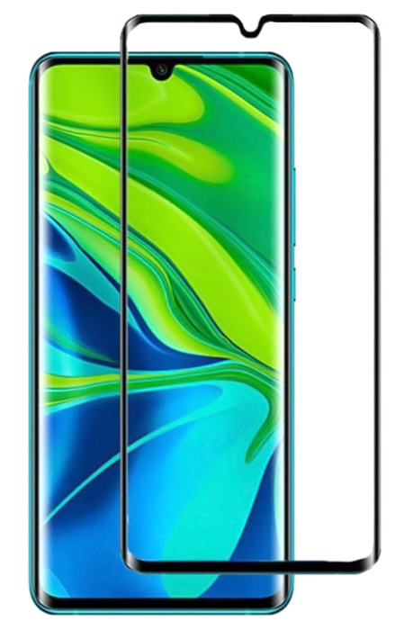 POWERTECH Tempered Glass 3D, Full Glue, Xiaomi Mi Note 10/10 Pro, μαύρο - POWERTECH 75336