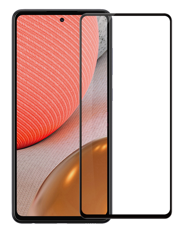 POWERTECH tempered glass 9H 5D TGC-0524 για Samsung Galaxy A72, μαύρο - POWERTECH 89556