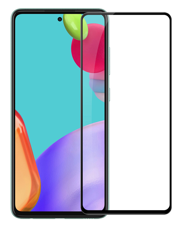 POWERTECH tempered glass 5D TGC-0525 για Samsung Galaxy A52 4G/5G, μαύρο - POWERTECH 89557