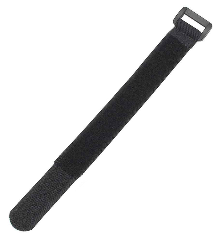 POWERTECH ιμάντας τύπου velcro TIES-024, 20x2cm, μαύρος, 10τμχ - POWERTECH 78238