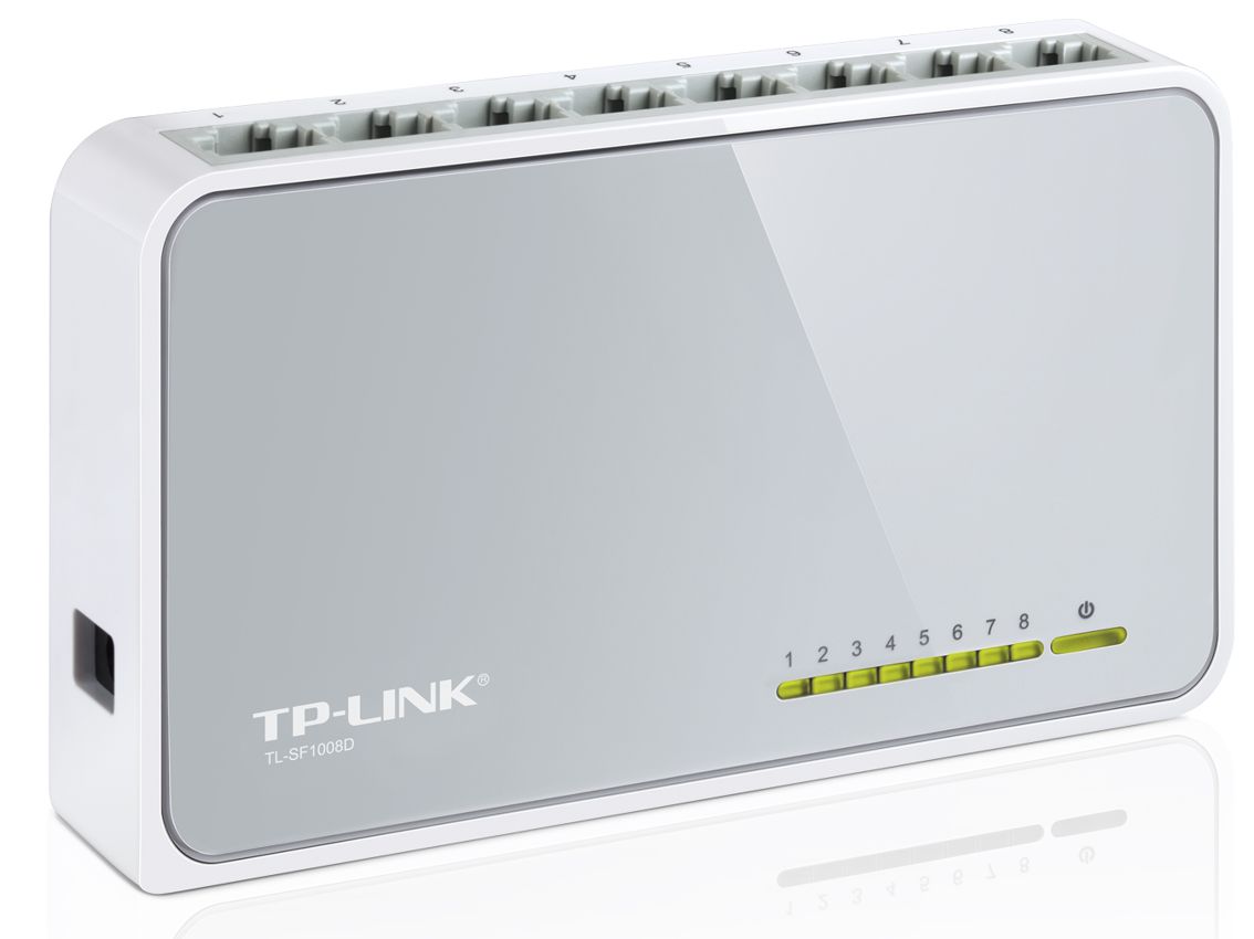 TP-LINK Desktop Switch TL-SF1008D, 8-port 10/100Mbps, Ver. 8.2 - TP-LINK 50567