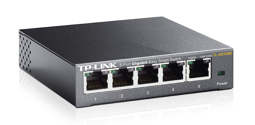 TP-LINK  Easy Smart Switch TL-SG105E,  5-Port Gigabit, Ver. 5.0 - TP-LINK 68981