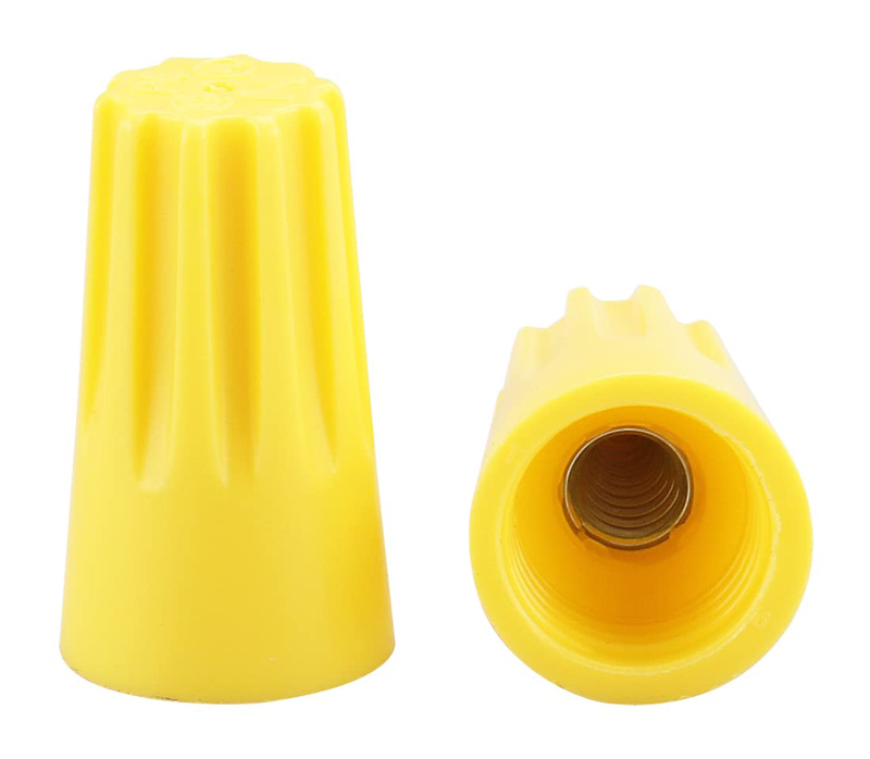 Σύνδεσμος καλωδίου twist-on P4 TOOL-0081, Φ14mmx24.6mm, κίτρινος, 25τμχ - UNBRANDED 105187