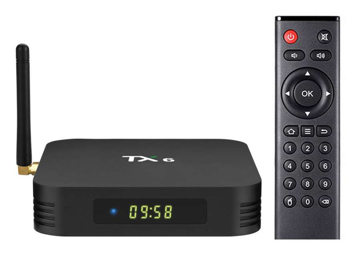 TANIX TV Box TX6, 4K, H6, 4GB/64GB, WiFi 2.4/5GHz, Android 9 - TANIX 45128