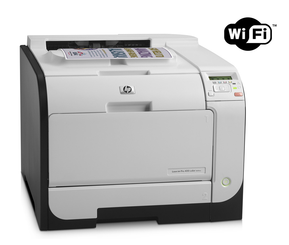 HP used Printer LaserJet M451nw, WiFi, Laser, Color, low toner - HP 58917