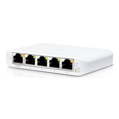 UBIQUITI UniFi Switch USW-Flex-Mini, 5-Port Gigabit, 10/100/1000 Mbps - UBIQUITI 96990