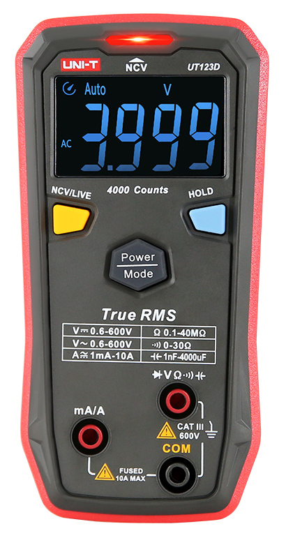 UNI-T ψηφιακό πολύμετρο UT123D, True RMS, NCV, AC/DC - UNI-T 88579