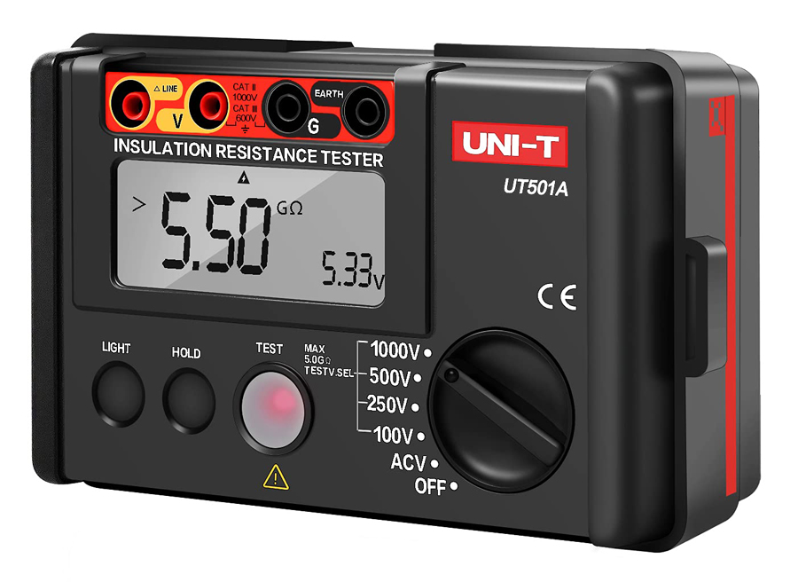 UNI-T Tester μόνωσης UT501A, 100V/250V/500V/1000V - UNI-T 88577