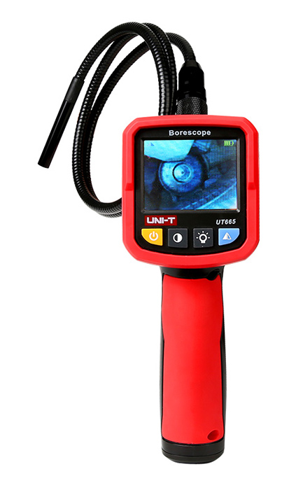 UNI-T ενδοσκοπική κάμερα UT665 με οθόνη απεικόνισης, LED, 1m, IP67 - UNI-T 104420