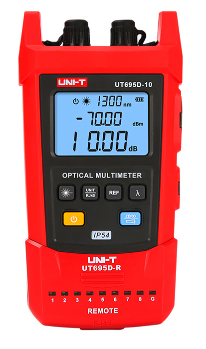 UNI-T πολύμετρο οπτικών ινών UT695D-10, με φακό, 800nm-1700nm, 1050mAh - UNI-T 44480