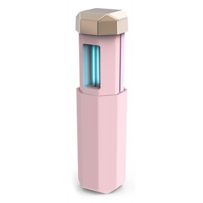 Mini αποστειρωτής υπεριώδους ακτινοβολίας UVC UVS-PK, φορητός, ροζ - UNBRANDED 81598