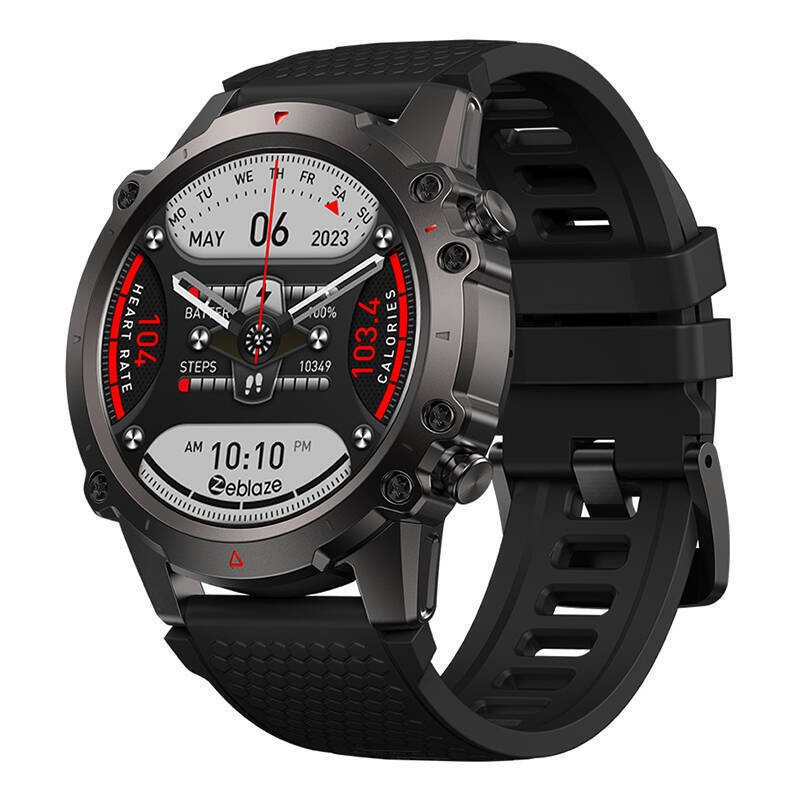 ZEBLAZE smartwatch Vibe 7 Lite, heart rate, 1.47" IPS, 3ATM/IP69K, μαύρο - ZEBLAZE 114170