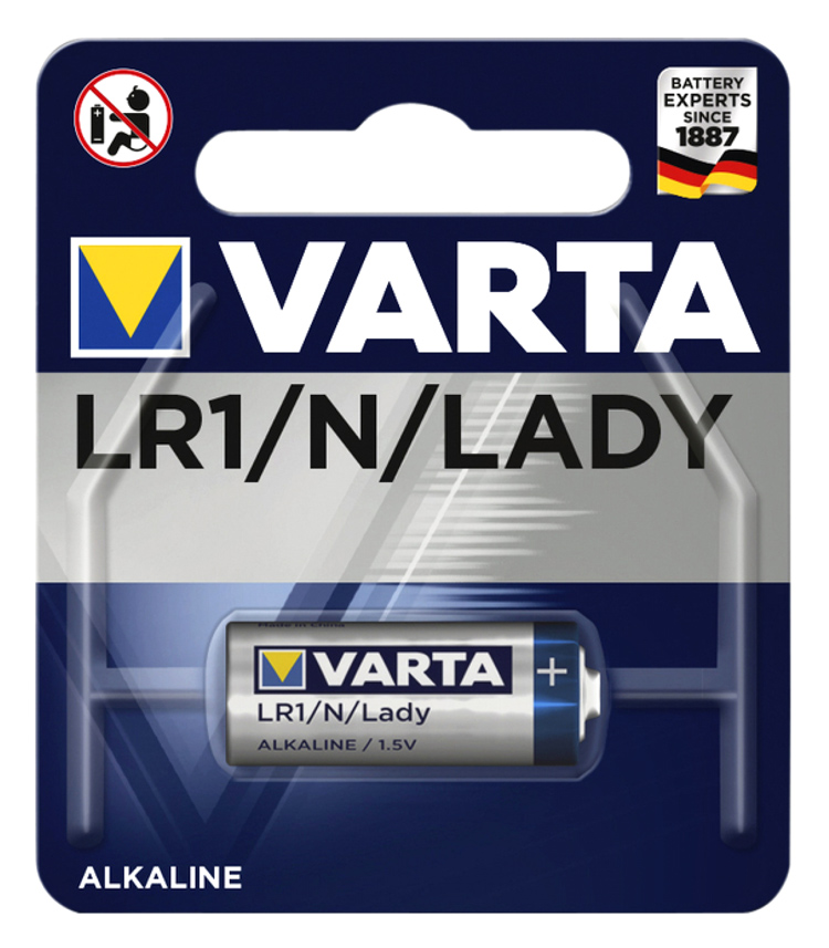 VARTA αλκαλική μπαταρία LADY LR1 N, 1.5V, 1τμχ - VARTA 85897