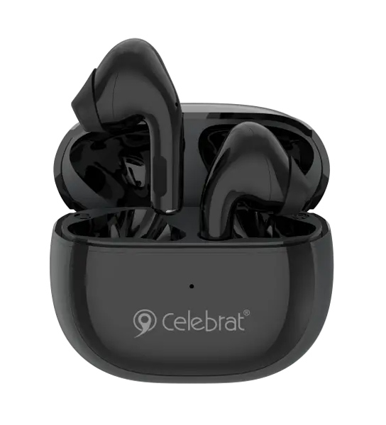 CELEBRAT earphones με θήκη φόρτισης W31, True Wireless, Φ13mm, μαύρα - CELEBRAT 107837