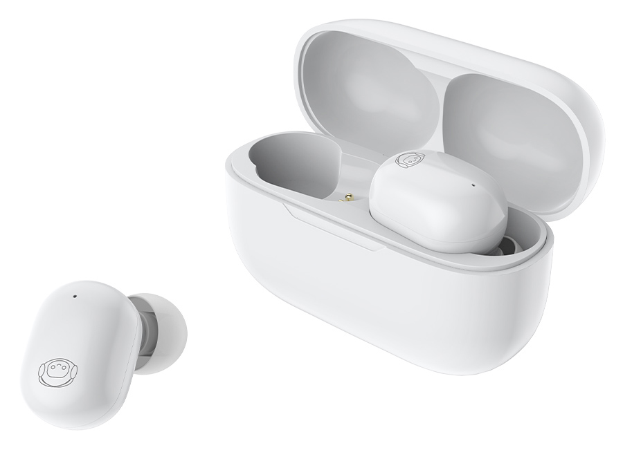 CELEBRAT earphones με θήκη φόρτισης W7, True Wireless, Φ6mm, λευκά - CELEBRAT 86421