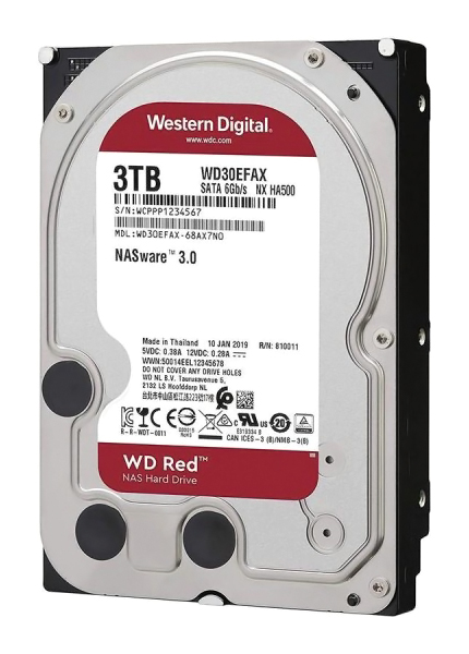 WD σκληρός δίσκος NAS 3.5" Red, 3TB, 256MB cache, 5400RPM, SATA III - WD 104757