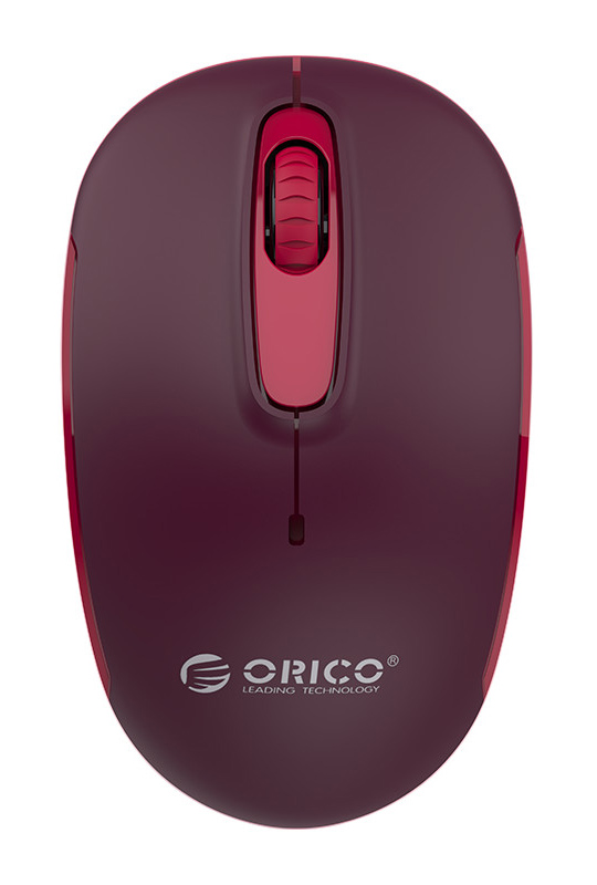 ORICO ασύρματο ποντίκι V2C, οπτικό, αθόρυβα πλήκτρα, 1600DPI, κόκκινο - ORICO 44558