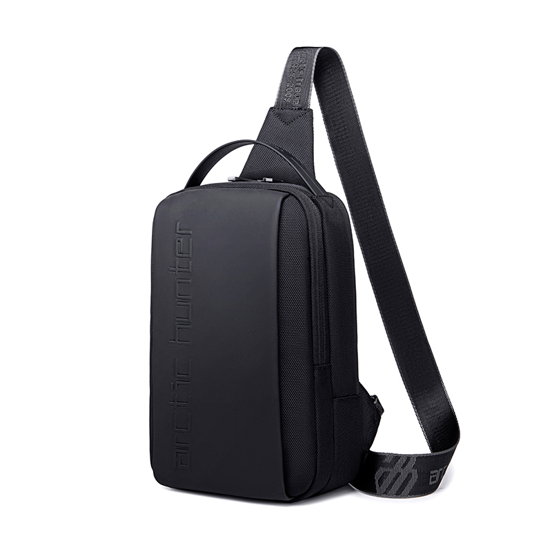 ARCTIC HUNTER τσάντα Crossbody XB00541, με θήκη tablet, 4L, μαύρη - ARCTIC HUNTER 108258