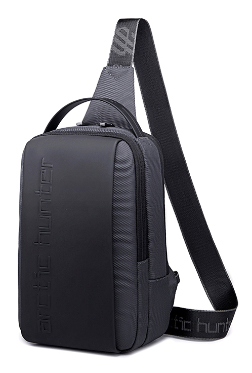 ARCTIC HUNTER τσάντα Crossbody XB00541, με θήκη tablet, 4L, γκρι - ARCTIC HUNTER 108259