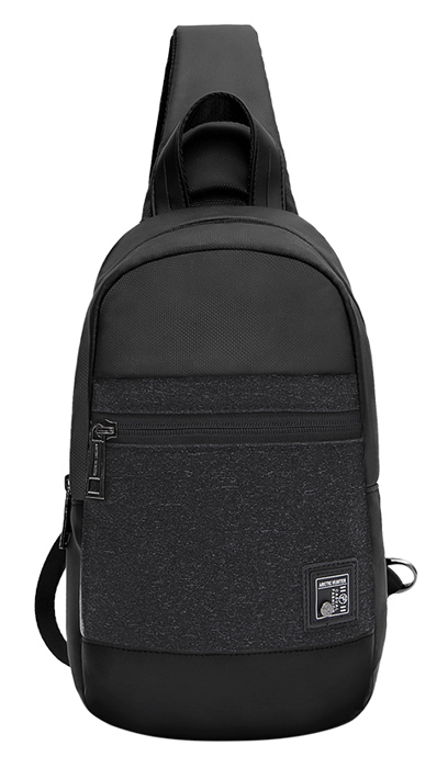 ARCTIC HUNTER τσάντα Crossbody XB0060 με θήκη tablet, αδιάβροχη, μαύρη - ARCTIC HUNTER 73575