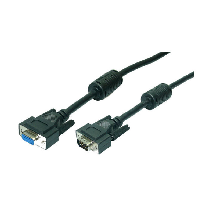 Cable VGA  M/F Bulk Black 20m Logilink CV0022 - LOGILINK DOM030223