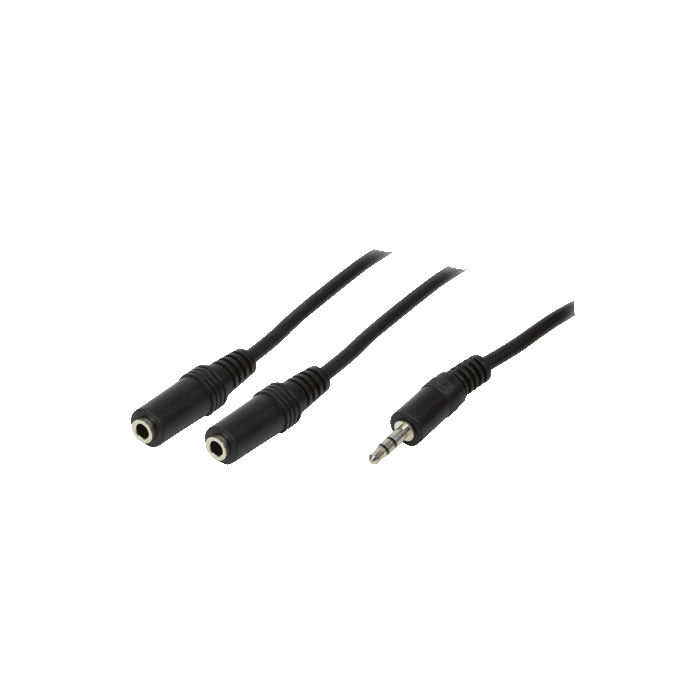 Cable Audio 3.5mm M/2x3.5mm F 0.2m Logilink CA1046 - LOGILINK DOM030459