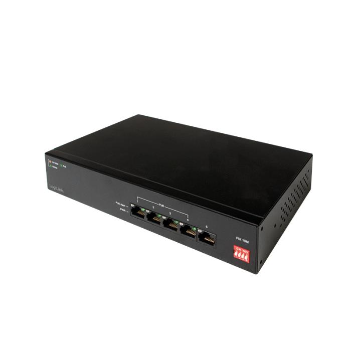 Gigabit 5port Switch PoE Logilink-NS0099 - LOGILINK DOM030613