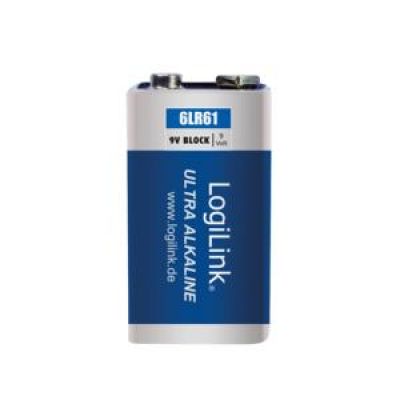 Battery 9V Alkaline Logilink 6LR61 - LOGILINK DOM030632