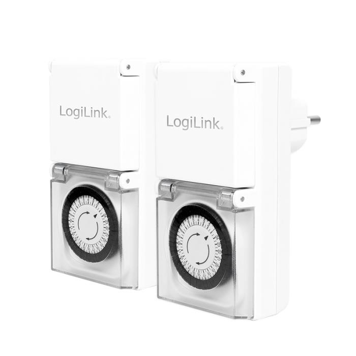 Outdoor Smart Socket with Time Switch Logilink ET0006A 2 pack - LOGILINK DOM030759