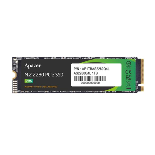 SSD M.2 PCIe Gen4 x4 Apacer AS2280Q4L 1T - APACER DOM110228