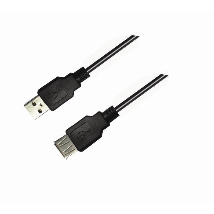Cable USB M/F 3m Aculine USB-002 - ACULINE DOM210002