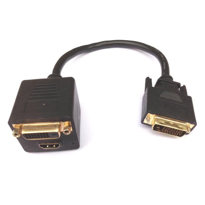 DVI Splitter M to HDMI/DVI F Aculine AD-039 - ACULINE DOM210089
