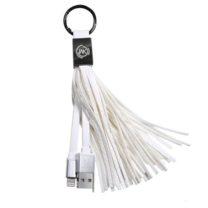 Tassels Ring Cable WK Micro WDC-011 White 2.1A - DOM250278