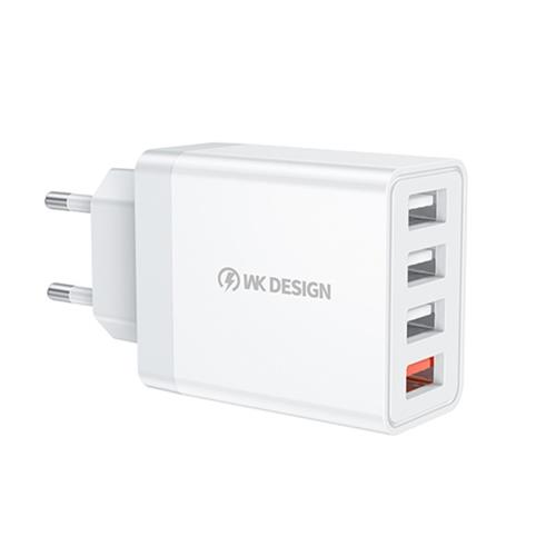 Charger WK 33W USBx4 QC3.0 White WP-U125 - DOM250590