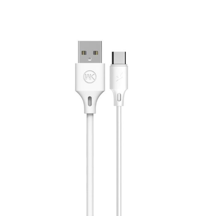 Charging Cable WK TYPE-C White 1m Full Speed Pro WDC-092 2.4A - DOM250614