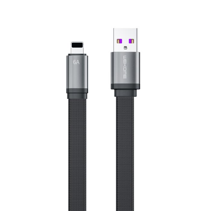 Charging Cable WK i6 Black 1,5m WDC-156 6A - DOM250626